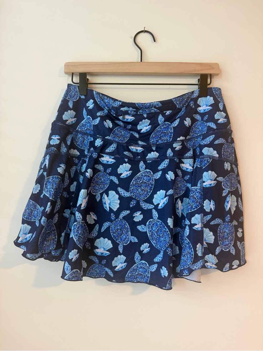 Gottex Blue Sea Turtle & Shell Print Skort - Picture 3 of 5